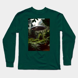 UFO In A Weed Garden Long Sleeve T-Shirt